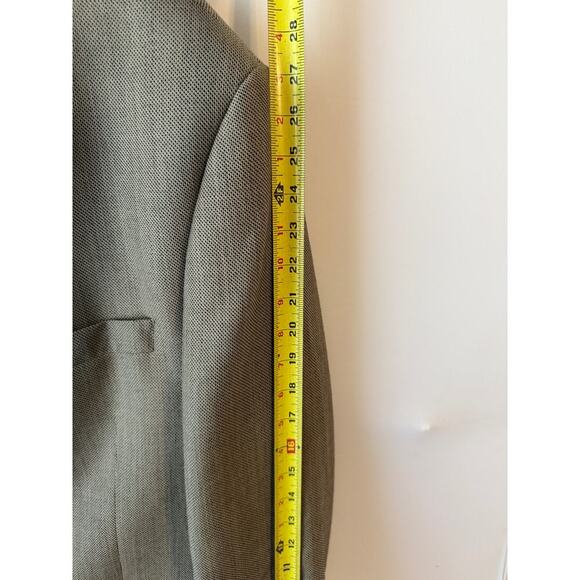 Vintage 90s Calvin Klein Blazer Men's Sz 34 Gray, Two-Button Blazer 46L Timeless - Picture 6 of 8
